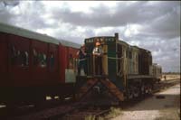 'cd_p0110166 - 26<sup>th</sup> January 1991 - Roseworthy loco 843 with Steve Martin on front'