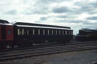 'cd_p0110310 - 31<sup>st</sup> August 1991 - Dry Creek - Steamranger - <em>Inman</em> car in Green and Cream + loco 520'