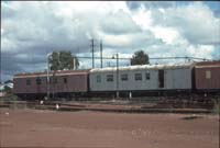 27.4.1992 Port Pirie - brake vans red AVEP181 + grey AVEP178