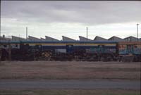 24.6.1993 Islington works - brake van AVCY378 painted blue