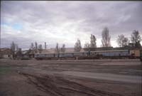 24.6.1993 Islington works - SCD2 + 3 Trade Train  Brake vans