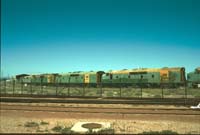 'cd_p0111550 - 7<sup>th</sup> October 1996 - Port Augusta - GM 28 + GM35 + GM 22 + GM 19 - scrap track'