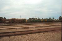 'cd_p0111902 - 12<sup>th</sup> September 1997 - Spencer Junction - GM 37 + GM 47 on ballast train'