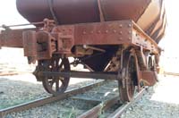 'cd_p1000525 - 8<sup>th</sup> March 2001 - National Railway Museum - Port Adelaide - Commonwealth Railways ballast hopper BAS 615 - just arrived'