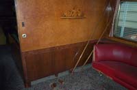 'cd_p1000594 - 6<sup>th</sup> April 2001 - National Railway Museum - Port Adelaide - Interior of AFA 93 - Commonwealth Railways Wegmann lounge car under repair'