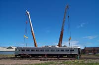 'cd_p1001960 - 3<sup>rd</sup> October 2001 - National Railway Museum - Port Adelaide - bogie exchange  budd CB 1'