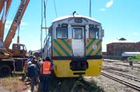 'cd_p1001961 - 3<sup>rd</sup> October 2001 - National Railway Museum - Port Adelaide - bogie exchange  budd CB 1'