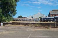 'cd_p1003298 - 14<sup>th</sup> April 2002 - Islington - Bluebird 104, brake van AVDP 363 and other carriages.'