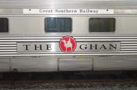 'cd_p1004705 - 28<sup>th</sup> July 2002 - Keswick - ARL 246 new Ghan logo board.'