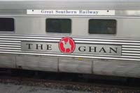 'cd_p1004707 - 28<sup>th</sup> July 2002 - Keswick - ARL 246 new Ghan logo board.'