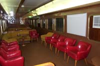 9.8.2002 Port Pirie - interior of carriage AFB158 in platform set up for dining