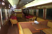 'cd_p1004948 - 9<sup>th</sup> August 2002 - Port Pirie - interior of carriage AFB 158 in platform set up for dining'