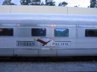 'cd_p1009422 - 16<sup>th</sup> December 2003 - Keswick - ARL 293 Indian Pacific car with new logo board'