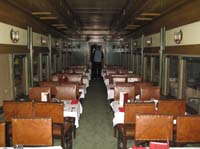 'cd_p1016151 - 12<sup>th</sup> September 2004 - National Railway Museum - Port Adelaide - interior <em>Adelaide</em> dining car'