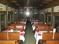 'cd_p1016155 - 12<sup>th</sup> September 2004 - National Railway Museum - Port Adelaide - interior <em>Adelaide</em> dining car'