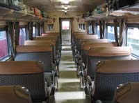 'cd_p1018215 - 4<sup>th</sup> December 2004 - National Railway Museum - Port Adelaide - Budd car CB1 interior'