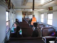 'cd_p1023412 - 17<sup>th</sup> July 2005 - National Railway Museum - Port Adelaide - Thomas the Tank Engine and Friends - Red Hen 321 interior'