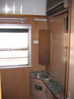 'cd_p1026534 - 16<sup>th</sup> February 2006 - National Railway Museum - Port Adelaide - Pay car PA281  interior on the day it arrived at museum'