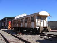 'cd_p1026544 - 16<sup>th</sup> February 2006 - National Railway Museum - Port Adelaide - Pay car PA281  exterior on the day it arrived at museum'