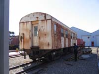 'cd_p1026547 - 16<sup>th</sup> February 2006 - National Railway Museum - Port Adelaide - Pay car PA281  exterior on the day it arrived at museum'