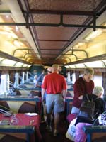 'cd_p1028430 - 9<sup>th</sup> April 2006 - Keswick  Interior DF 232 Queen Adelaide Gold Kangaroo dining car'