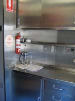 'cd_p1028491 - 9<sup>th</sup> April 2006 - Keswick  Interior SSA 260 Chairman's car - kitchen'