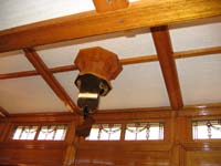 'cd_p1028502 - 9<sup>th</sup> April 2006 - Keswick  Interior SSAF 27 Governor's car - detail of ceiling fan'