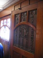 'cd_p1028538 - 9<sup>th</sup> April 2006 - Keswick  Interior SS 44 - Prince of Wales car - swing door in corridor'