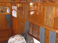 'cd_p1028570 - 9<sup>th</sup> April 2006 - Keswick  Interior SS 44 - Prince of Wales car - lounge area - wall panelling'