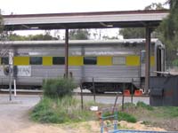 'cd_p1029230 - 17<sup>th</sup> June 2006 - Keswick  BRG171  Ghan stripes and Australian National letterboard'