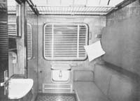 'cr93 - circa 1952 - "ARD" class sleeping compartment set up for day use '