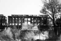 1973,Darwin - NY brake vans (ex Z) being burnt 