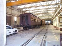 'ir_000518_01 - 18 May 2000 - Cars SS 44 and SSAF 27 inside Block 1 at Midland Workshops, Western Australia, .'
