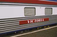 'jc_victoria_20040409_01 - Good Friday - 9.4.2004 - Club car <em>Victoria</em> at Spencer Street Station. '