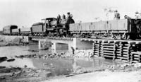 'mbc_09 -   - Bridge repairs Central Australia Railway  location unknown  Bill Crowe and Tom Duncan crew (W.J.Crowe Collection)'