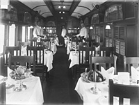circa 1920s Interior D class dining car