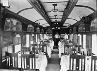 circa 1920s Interior D class dining car