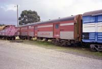 'pda_12_co2 - 2003 - Former <em>The Overland</em> Brake/bulk luggage van 2 CO sitting at WCR Ballarat East.'