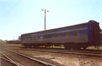 'pda_6085_24 - Saturday 21<sup>st</sup> October 2000 - A view of ex V&SAR Joint Stock twinette car <em>Nomuldi</em> (JTA 1) at the West Coast Railway Ballarat East Workshops whilst undergoing restoration and a repaint into the West Coast livery.'