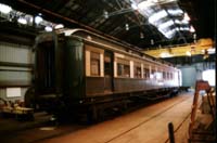 'pf01 - 4.1.1999 - Sleeping car <em>Coliban</em> at Steamrail facility in Newport workshops.'