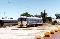 'pf10 - December 1998 - Bluebird railcars 104 at Islington.'