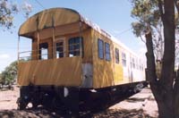 'pf61 - January 2000 - EF 192 at Tailem Bend. View of exterior rebuilding of compartment at the workshop end.'