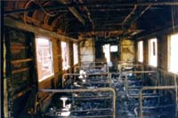 2.1.2003 interior of 436 burned out looking toward B end