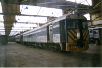 1.7.1998 261(250) + 260 stored in Carriage Shop Islington