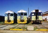 August 1999 Stored bluebirds 258 + 261 + 256 in islington