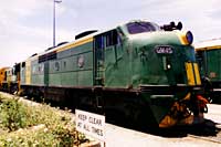 'pf_1321 - 17.12.1997 - GM45 + DA5 stabled at Motive Power Centre (MPC)  Dry Creek                '