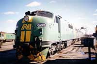 27.6.1997 GM45 + GM34 + GM47 stabled Port Augusta Workshops