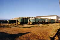 'pf_1367 - 25.6.1998 - stored GMs at Port Augusta Workshop                '
