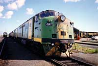 23.8.1996 CLF7 stabled at Motive Power Centre Dry Creek