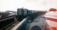 23.4.1996 843 on Pt Adelaide Viaduct with Coke Train